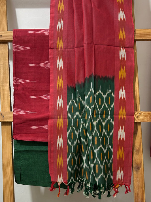 Ikat Cotton Dress Material