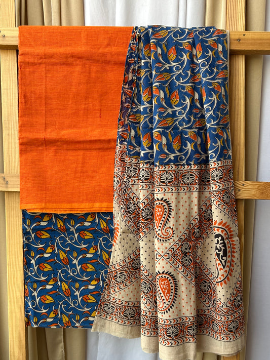 Kalamkari Cotton Dress Material