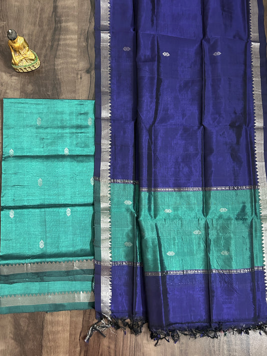 Mangalagiri Silk Cotton Dress Material