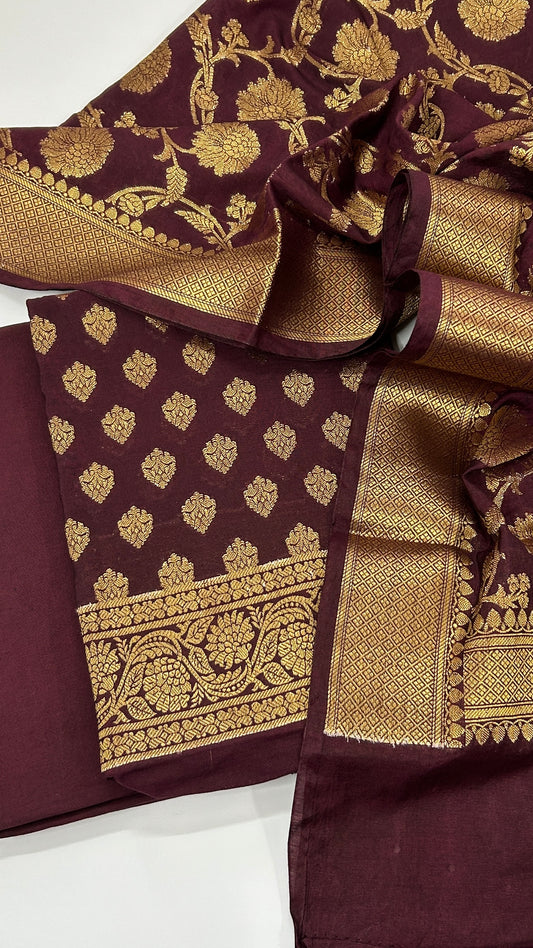 Banarasi Soft Cotton Dress Material