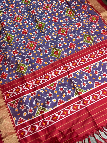 Putapakka Pure Silk Dupatta in Patola Motives