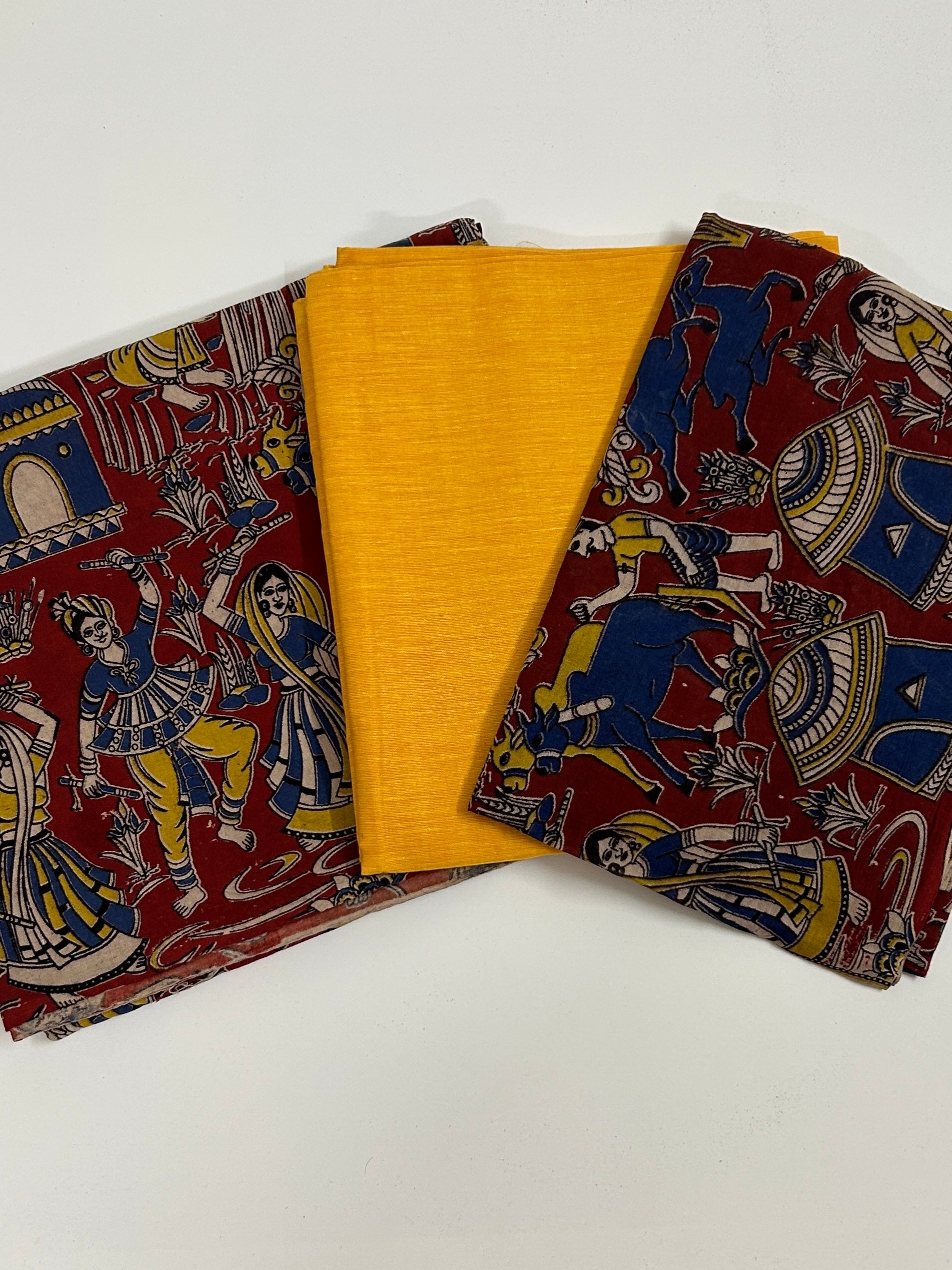 Kalamkari Cotton Dress Material