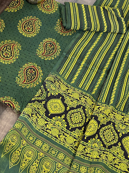 Ajrakh Cotton Hakoba Dress Material