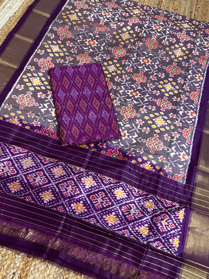 Pochampally Pure Silk Dress Material