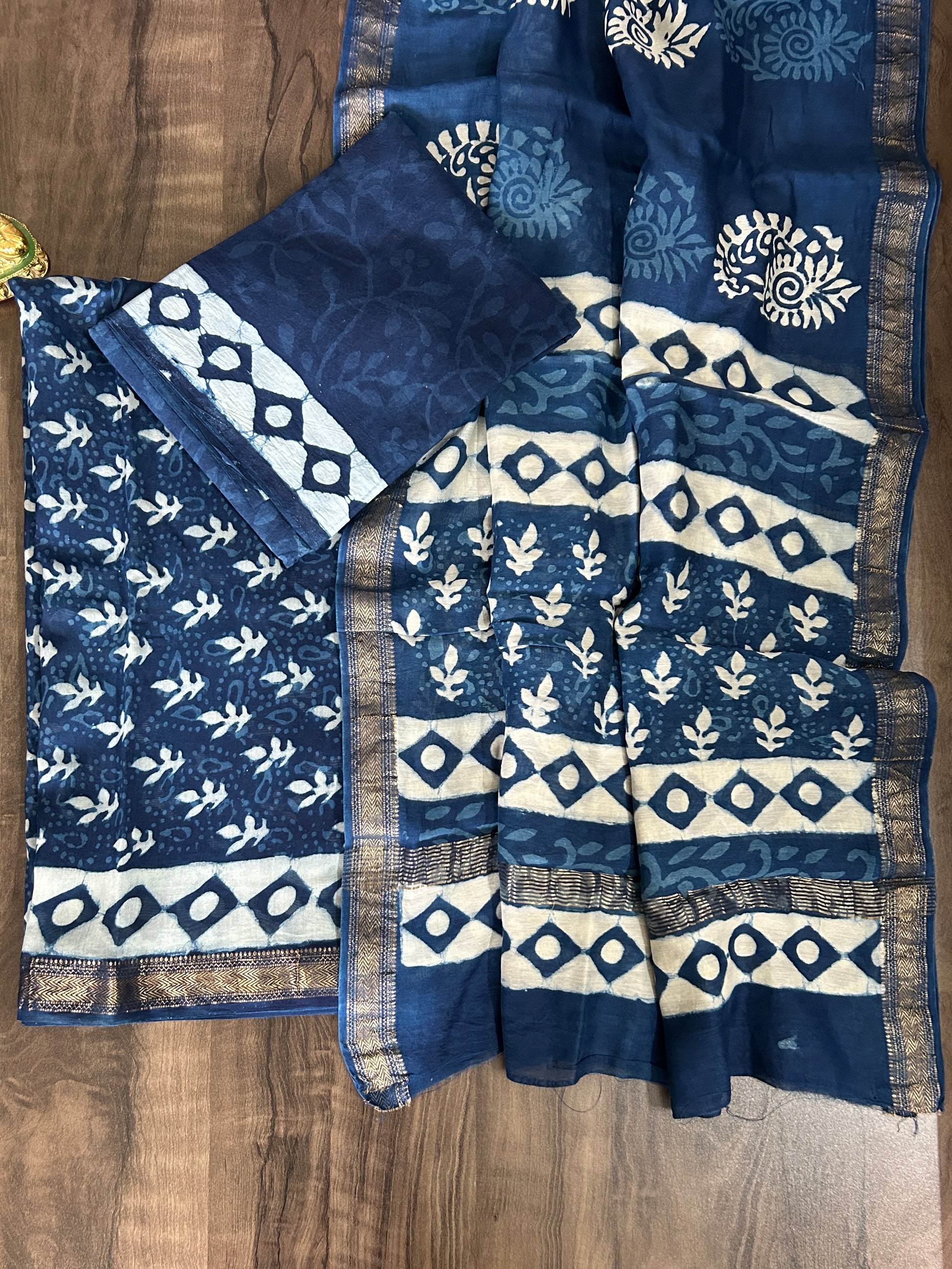 maheshwari silk cotton dress material Handblock Unstitiched Cotton Dress Material with Kota Doria Dupatta