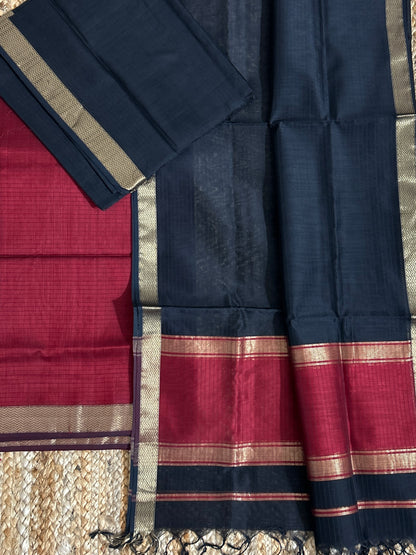 Maheshwari Silk Cotton Dress Material