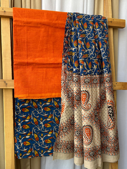 Kalamkari Cotton Dress Material
