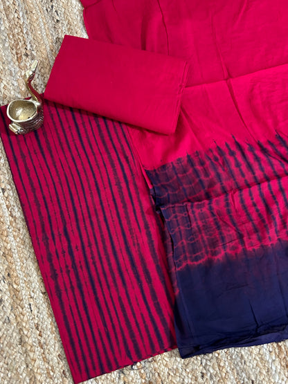 Tie and dye Cotton Dress Material