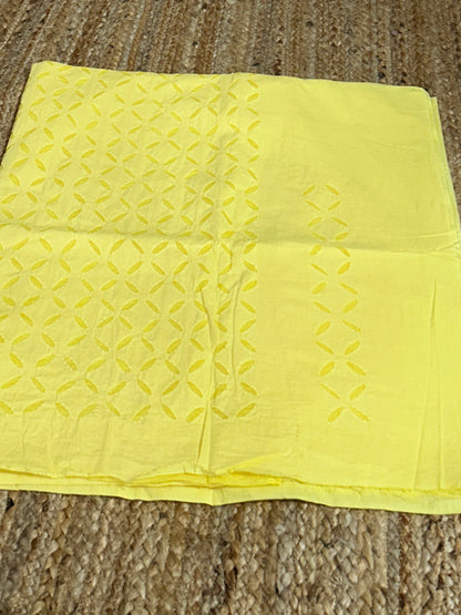 Appliqué Work Cotton Kurti Fabric