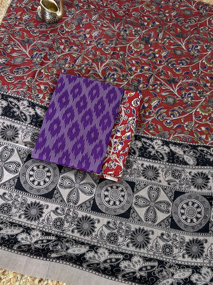 Ikat - Kalamkari Cotton Dress Material