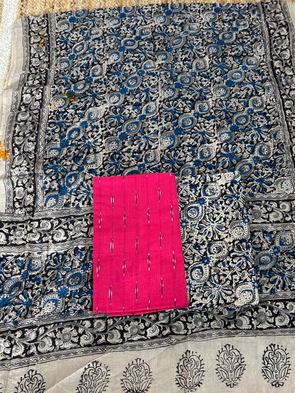 Ikat - Kalamkari Cotton Dress Material