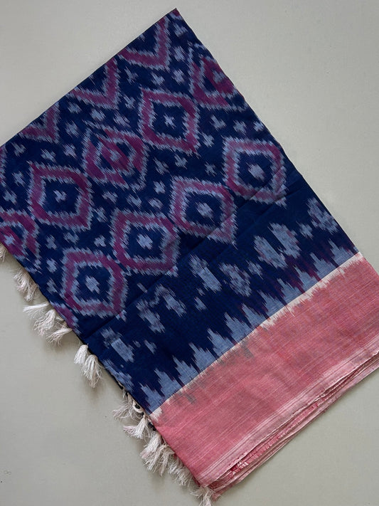 Ikat Mercerized Cotton Dupatta