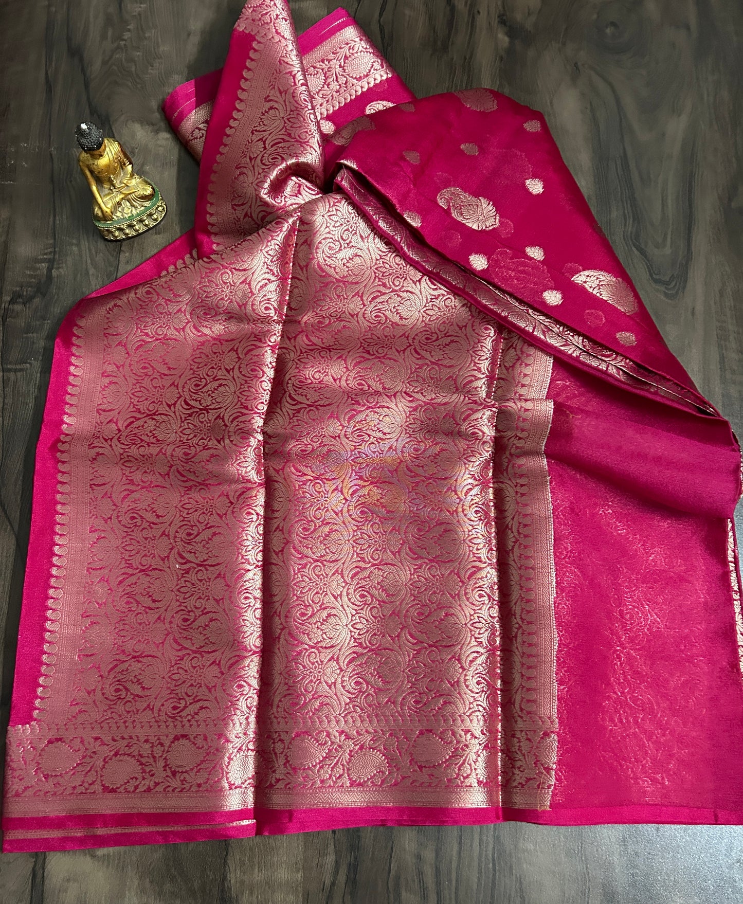 Pink Soft Georgette Silk Banarasi Saree