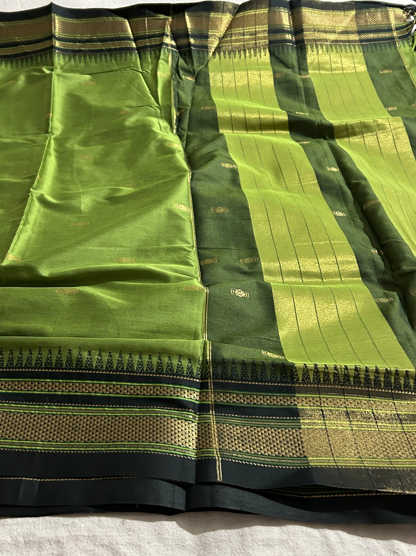 Cotton Silk Paithani Saree with ilkal Border