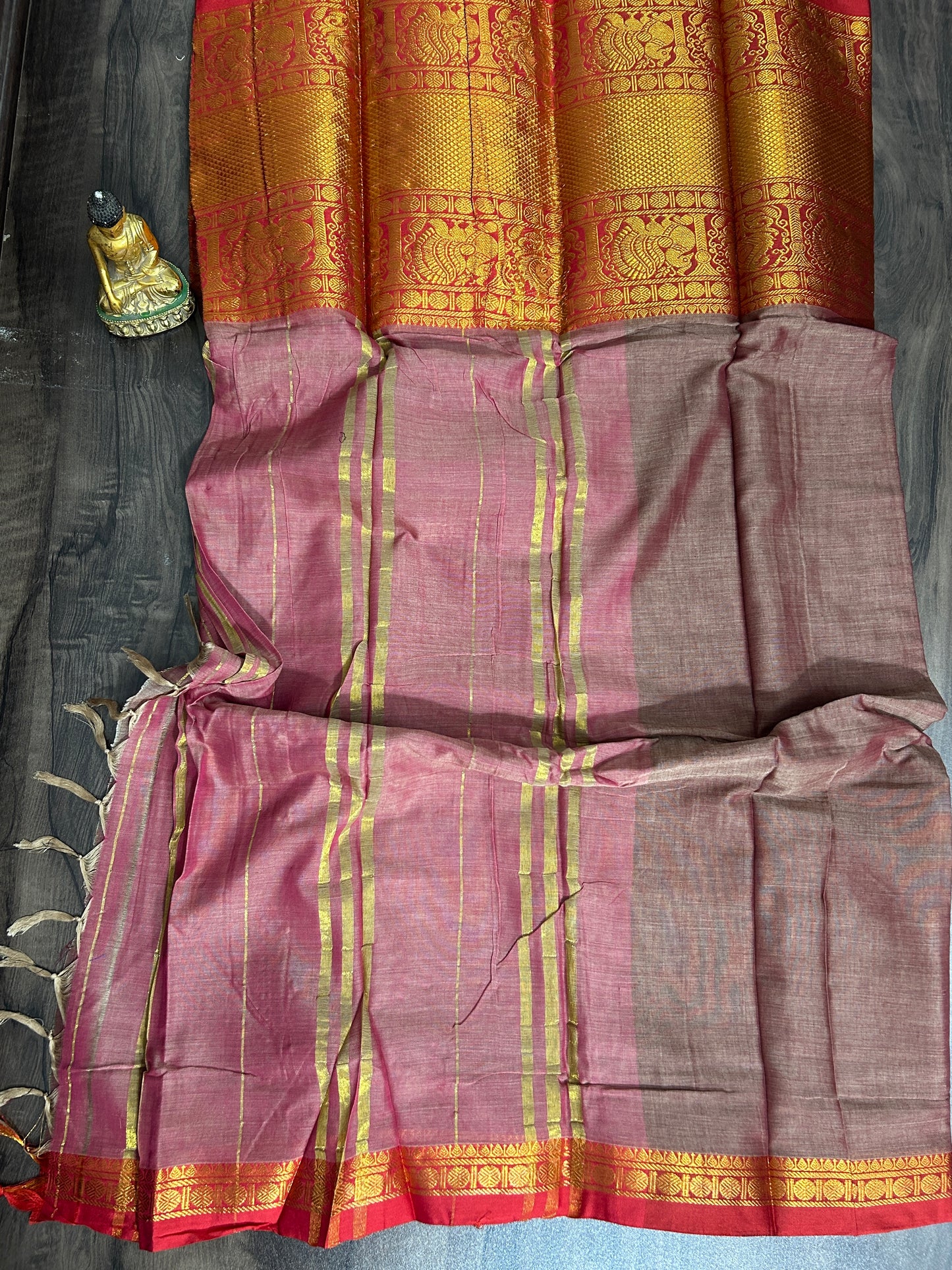 Narayanpeth Cotton Saree with Kaanchi Border