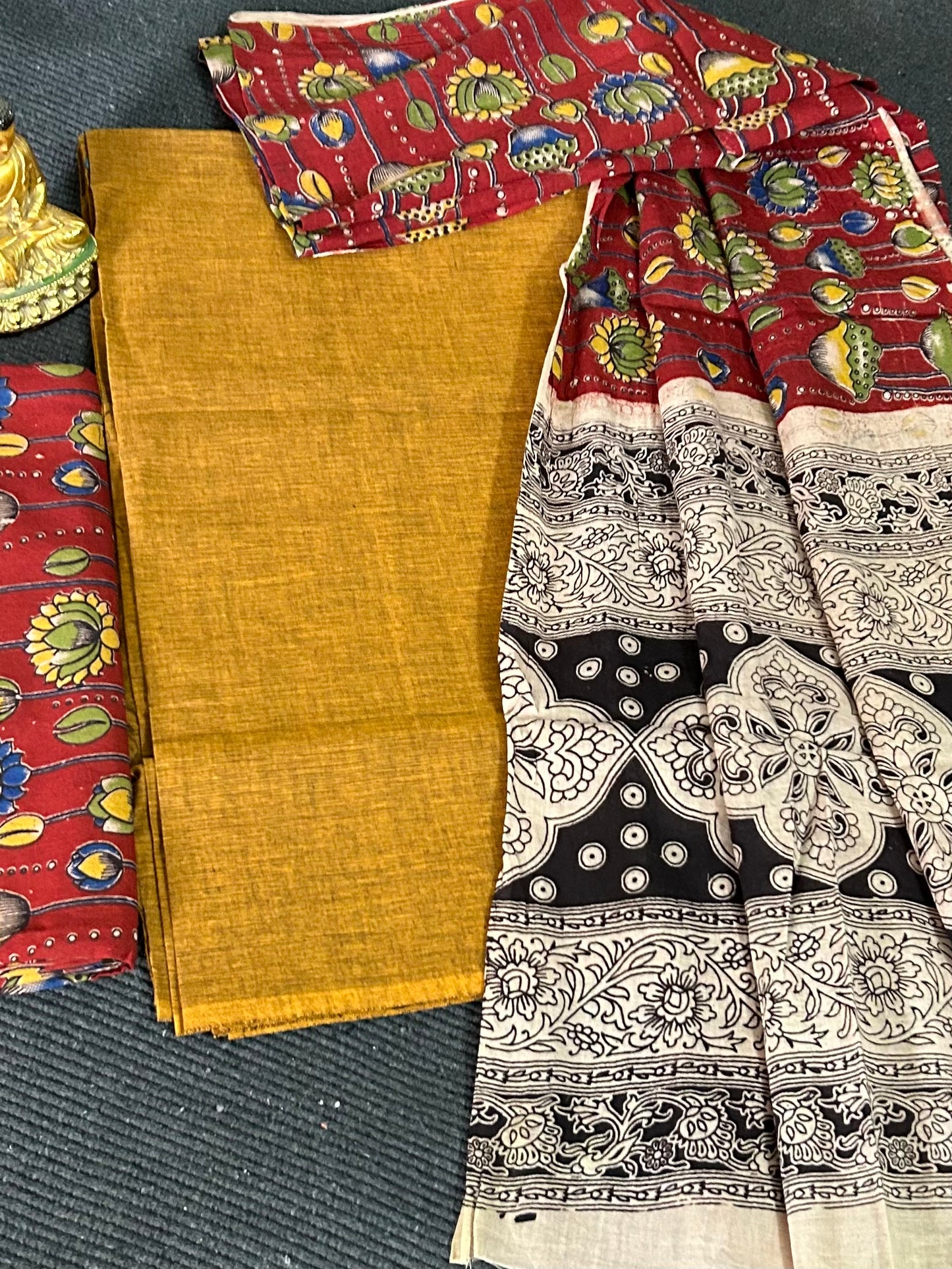 Kalamkari Cotton Dress Material