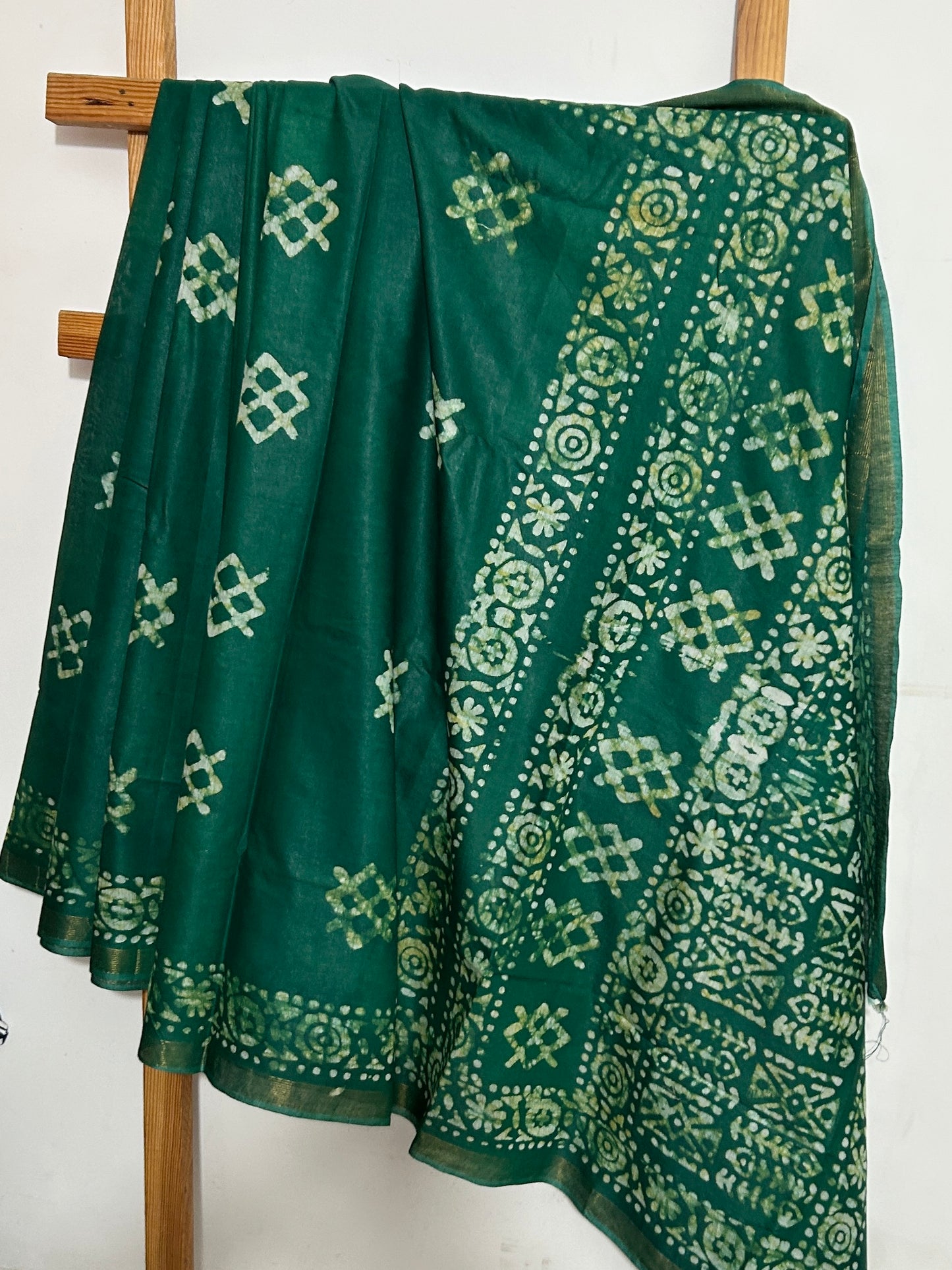 Batik Soft Silk Saree with Blouse