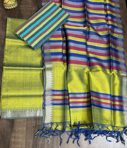 Mangalagiri Silk Cotton Dress Material