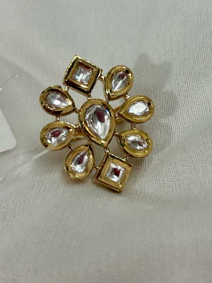 Kundan Cocktail Finger Ring