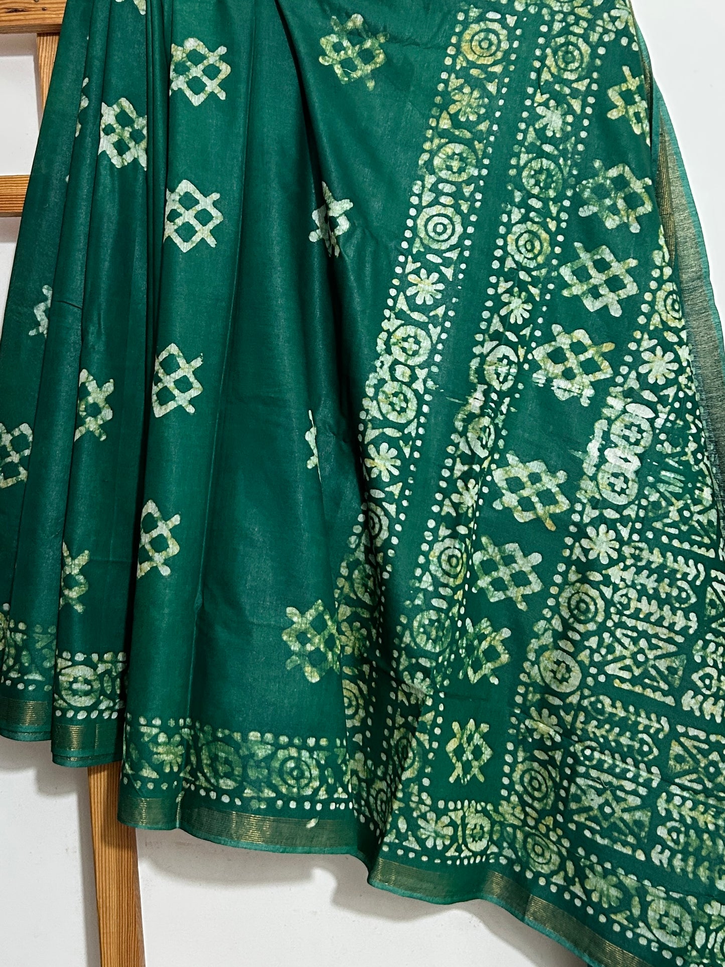 Batik Soft Silk Saree with Blouse