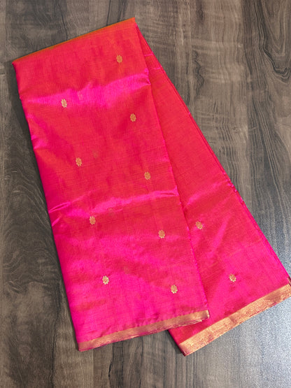 Chanderi Silk Saree with Blouse