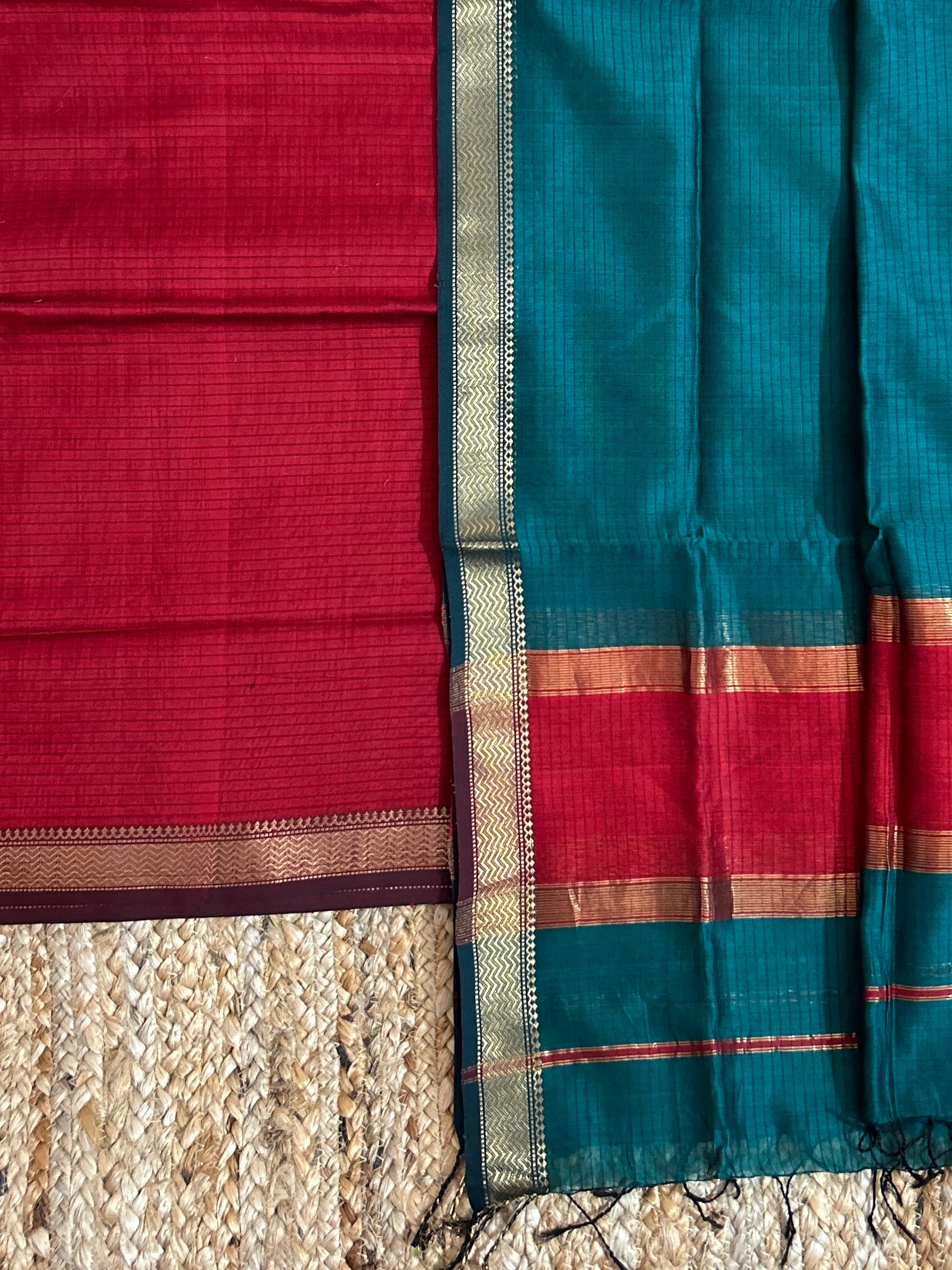 Maheshwari Silk Cotton Dress Material