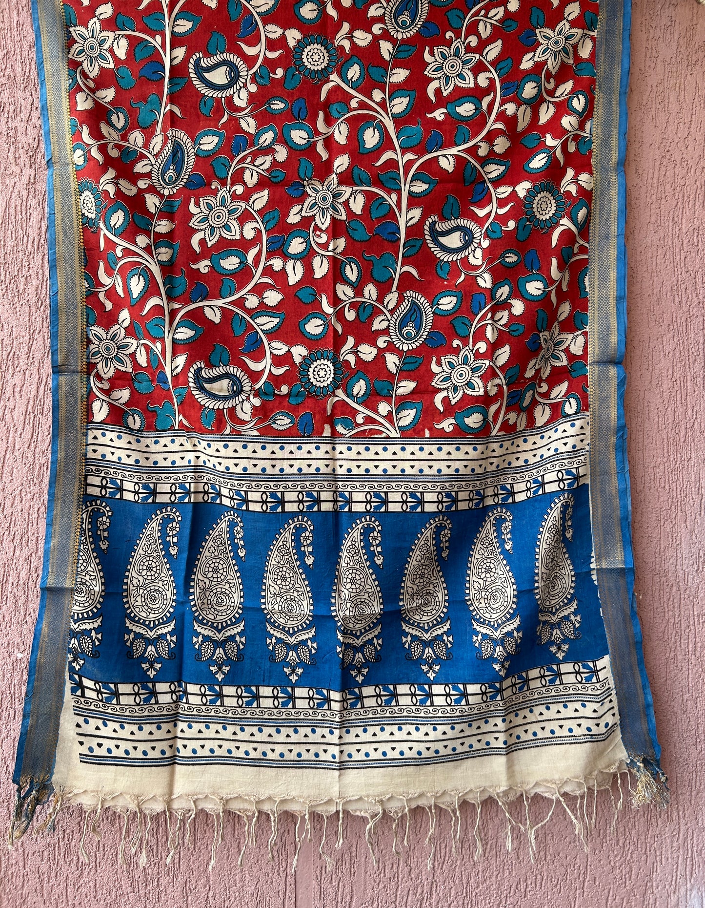 Kalamkari Silk Dupatta