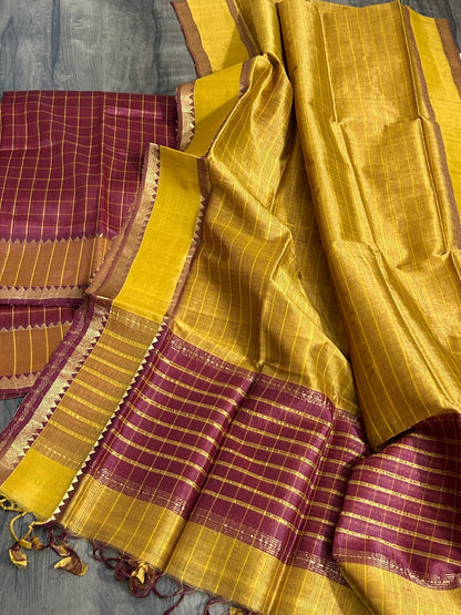 Mangalagiri Silk Cotton Dress Material