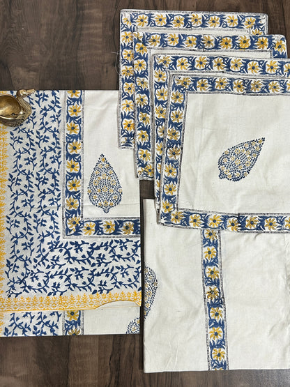 8 pc Hand Block Printed Diwan Set