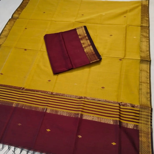 Maheshwari Silk Cotton 2 pc Dress Material