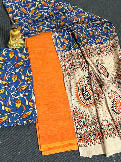 Kalamkari Cotton Dress Material