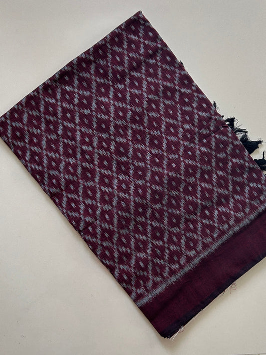 Ikat Mercerized Cotton Dupatta