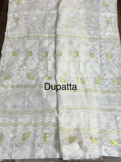 Jamdani Cotton Dress Material