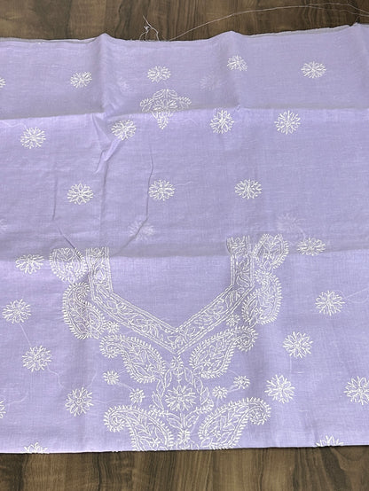 Chikan Work Cotton Dress Material