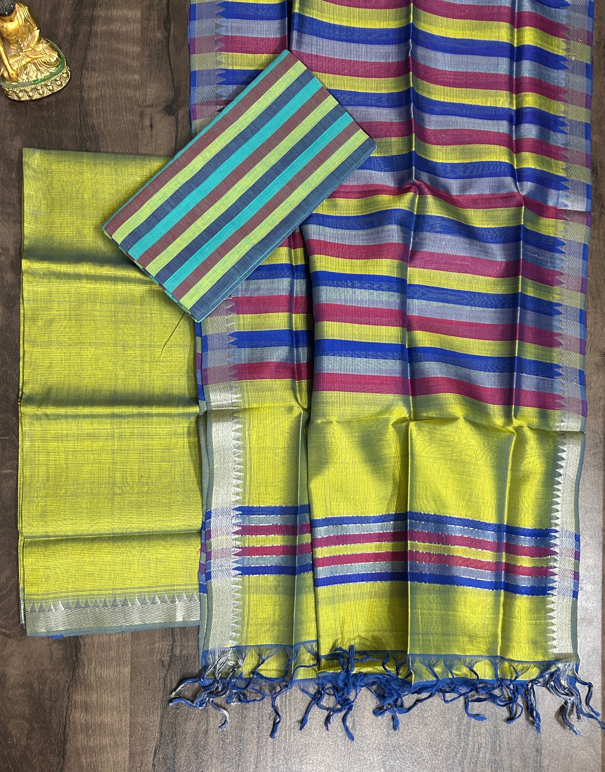 Mangalagiri Silk Cotton Dress Material