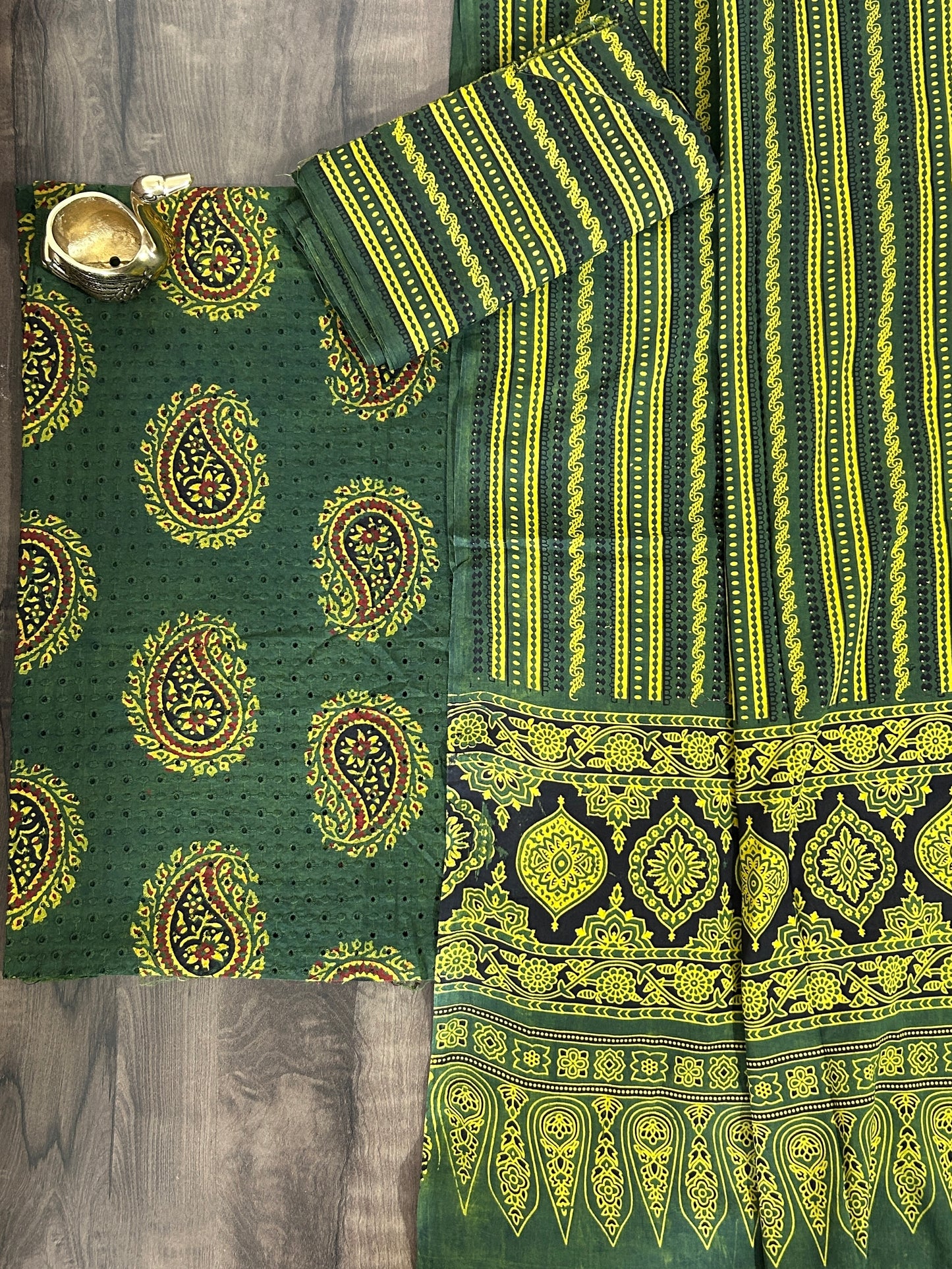 Ajrakh Cotton Hakoba Dress Material