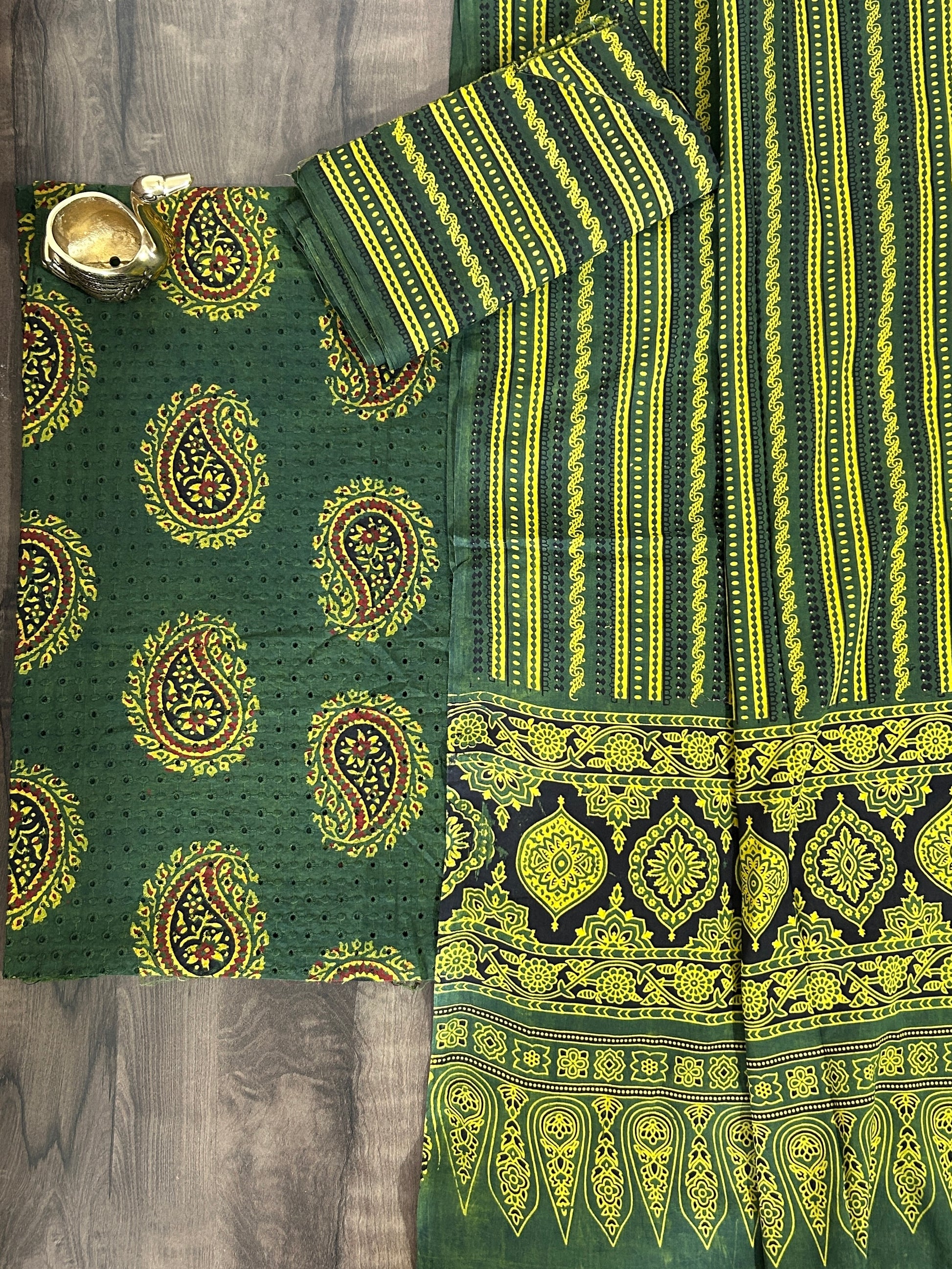 Ajrakh Cotton Hakoba Dress Material