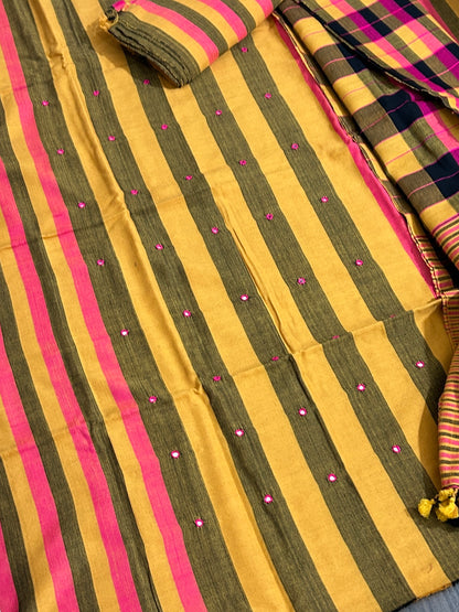 Bhujodi Kutch embroidered Dress Material