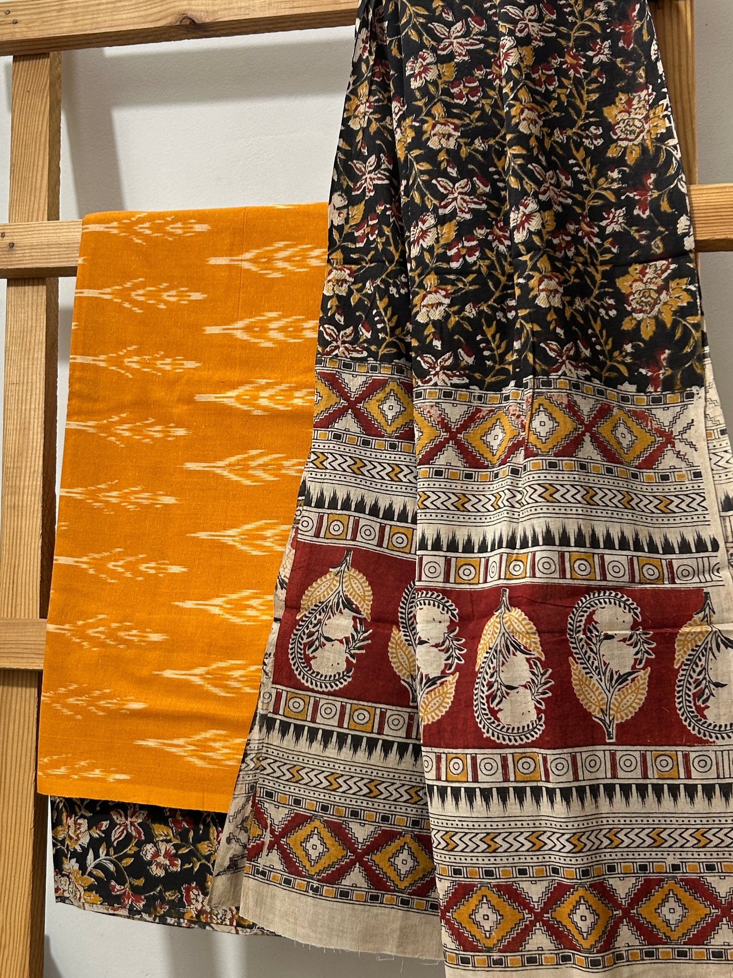 Ikat - Kalamkari Cotton Dress Material