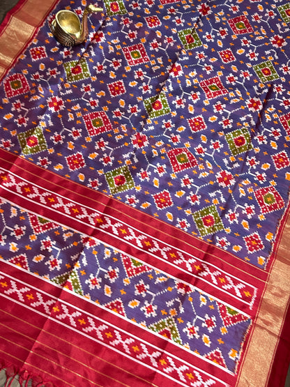 Putapakka Pure Silk Dupatta in Patola Motives