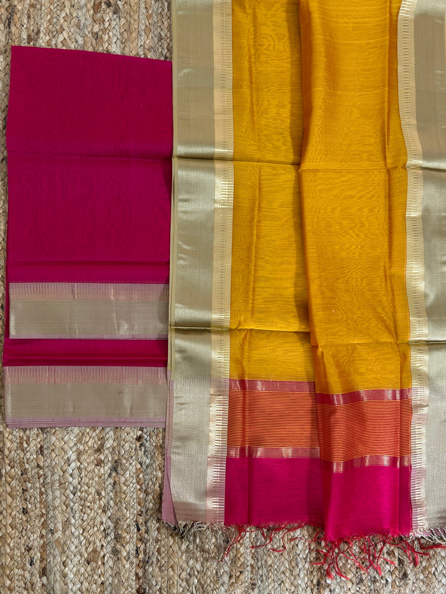 Maheshwari Silk Cotton Dress Material