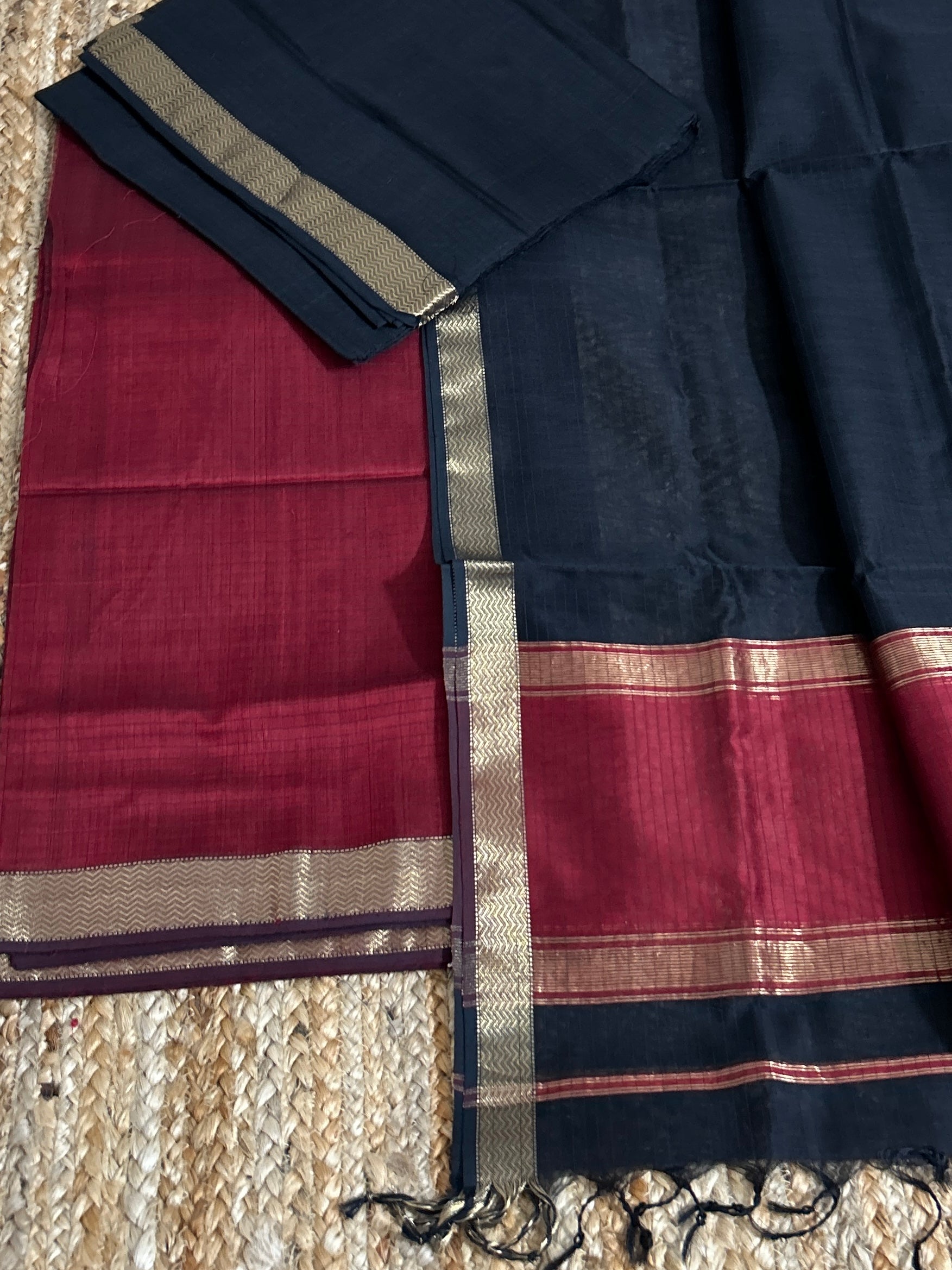 Maheshwari Silk Cotton Dress Material
