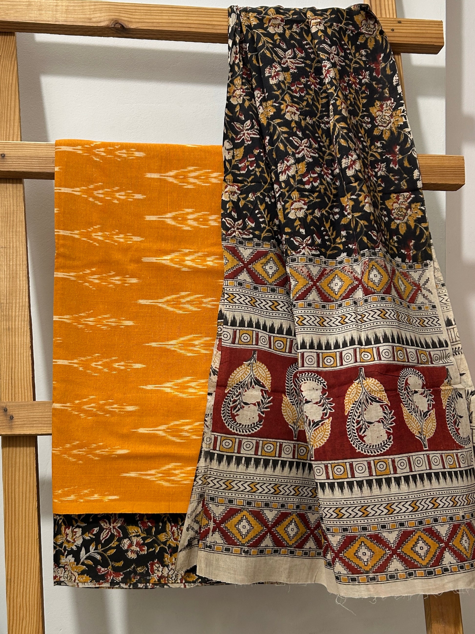 Ikat - Kalamkari Cotton Dress Material