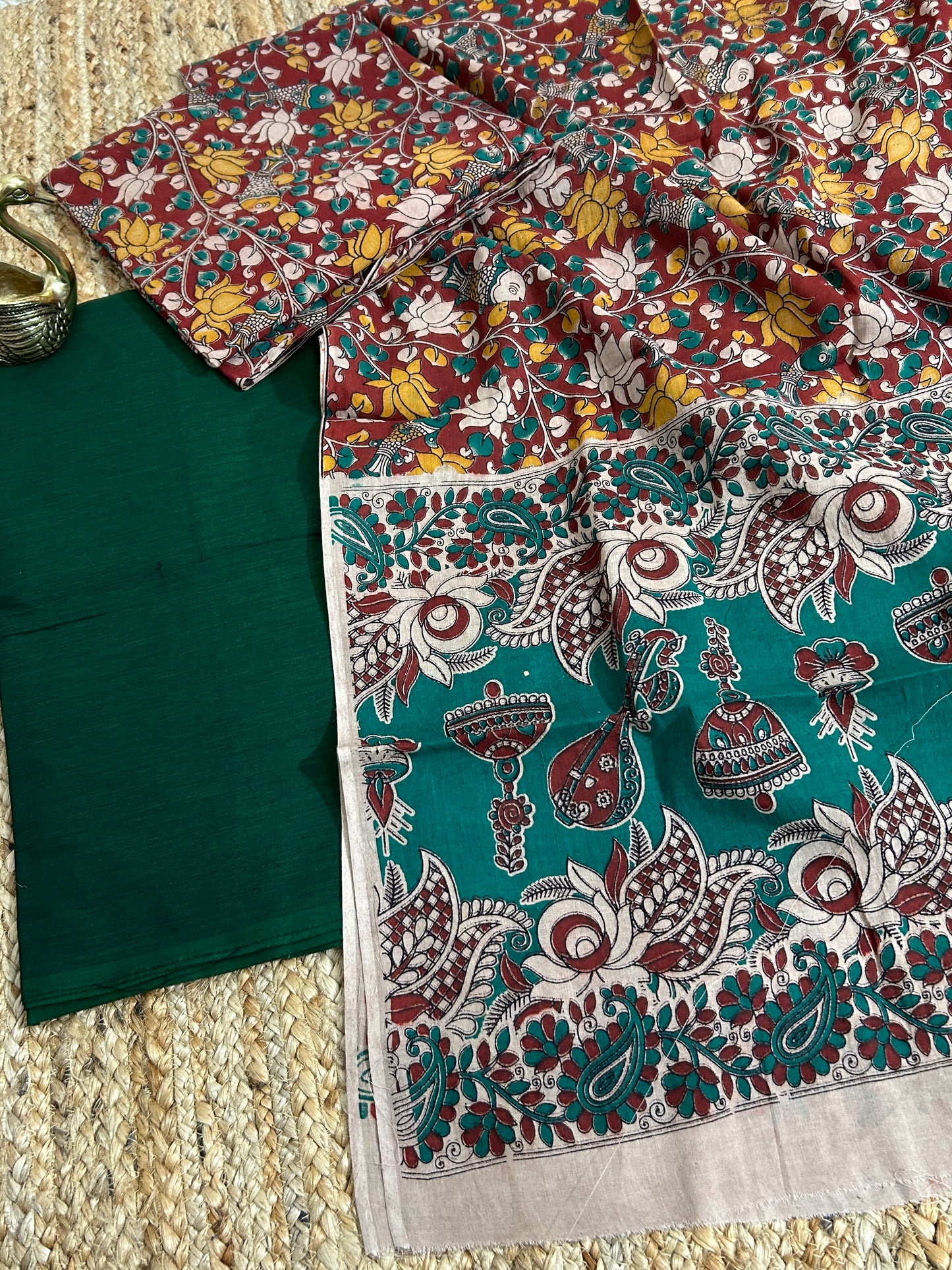 Kalamkari Cotton Dress Material