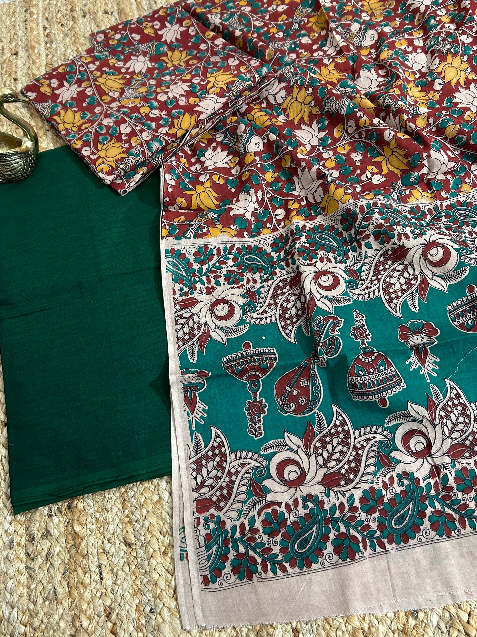 Kalamkari Cotton Dress Material