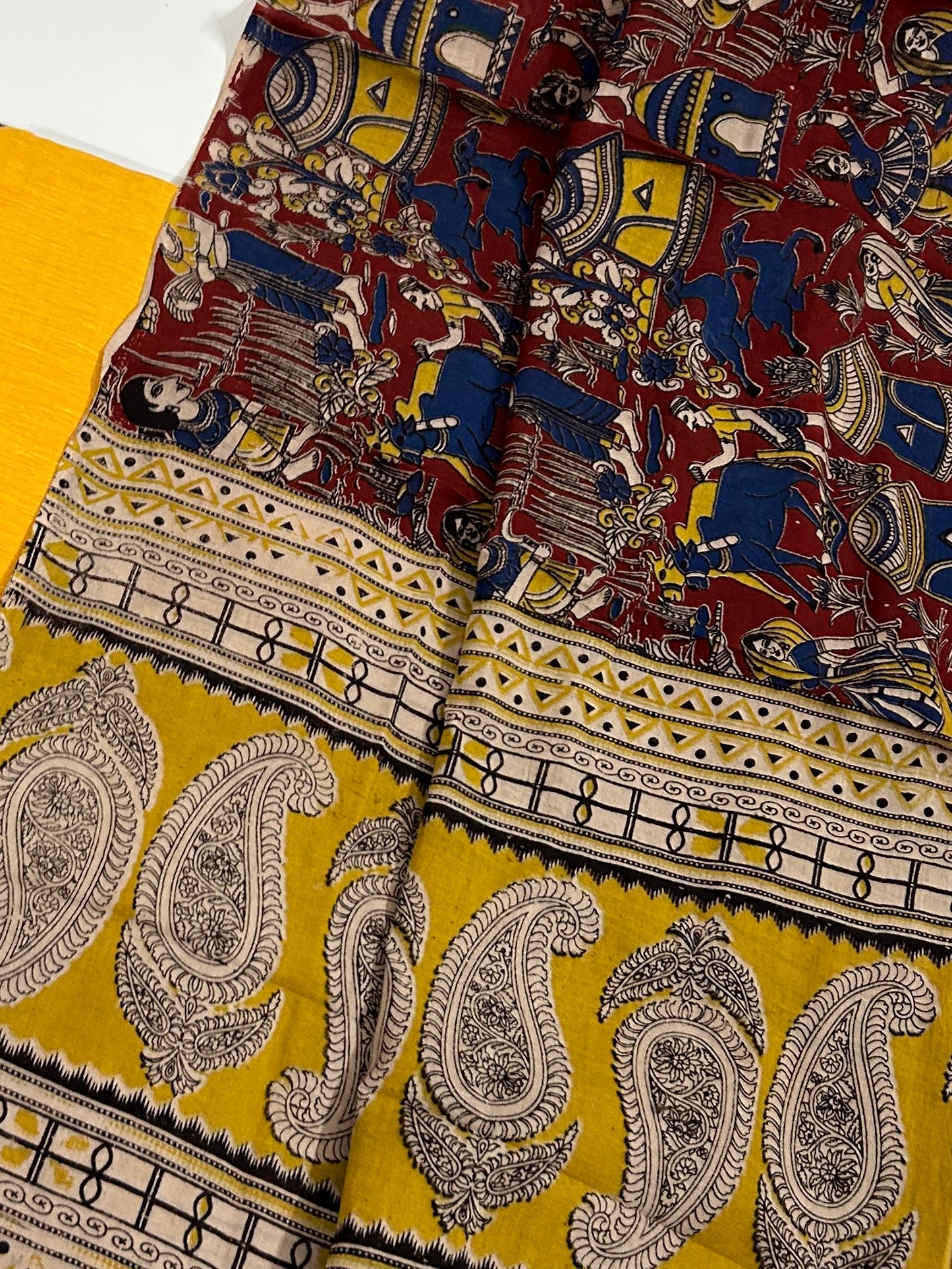 Kalamkari Cotton Dress Material