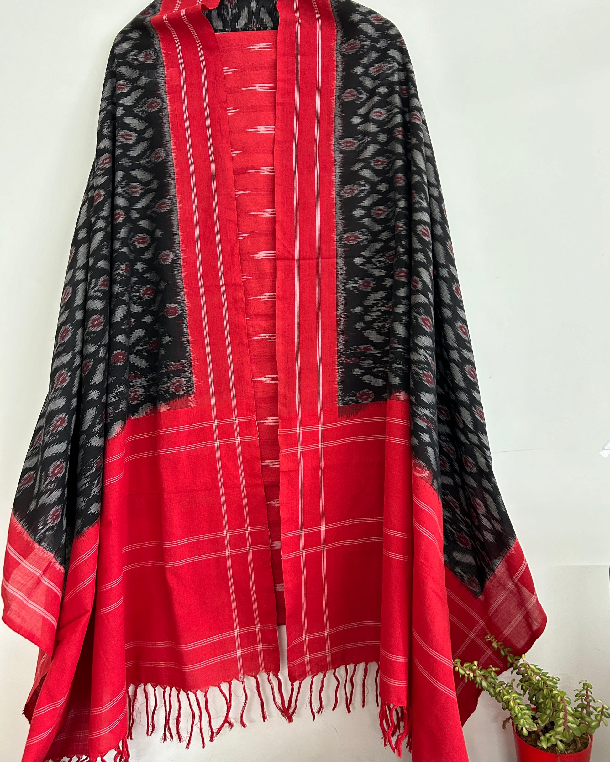 Double Ikat Cotton Dress Material