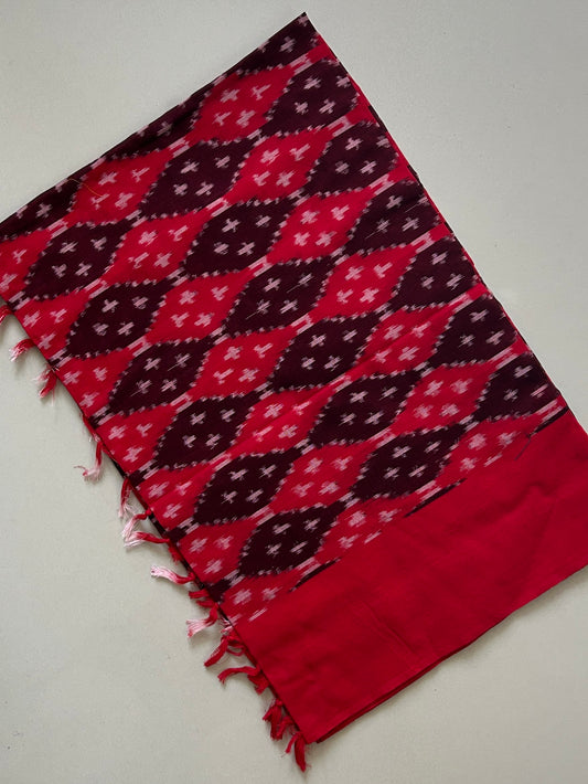 Ikat Mercerized Cotton Dupatta