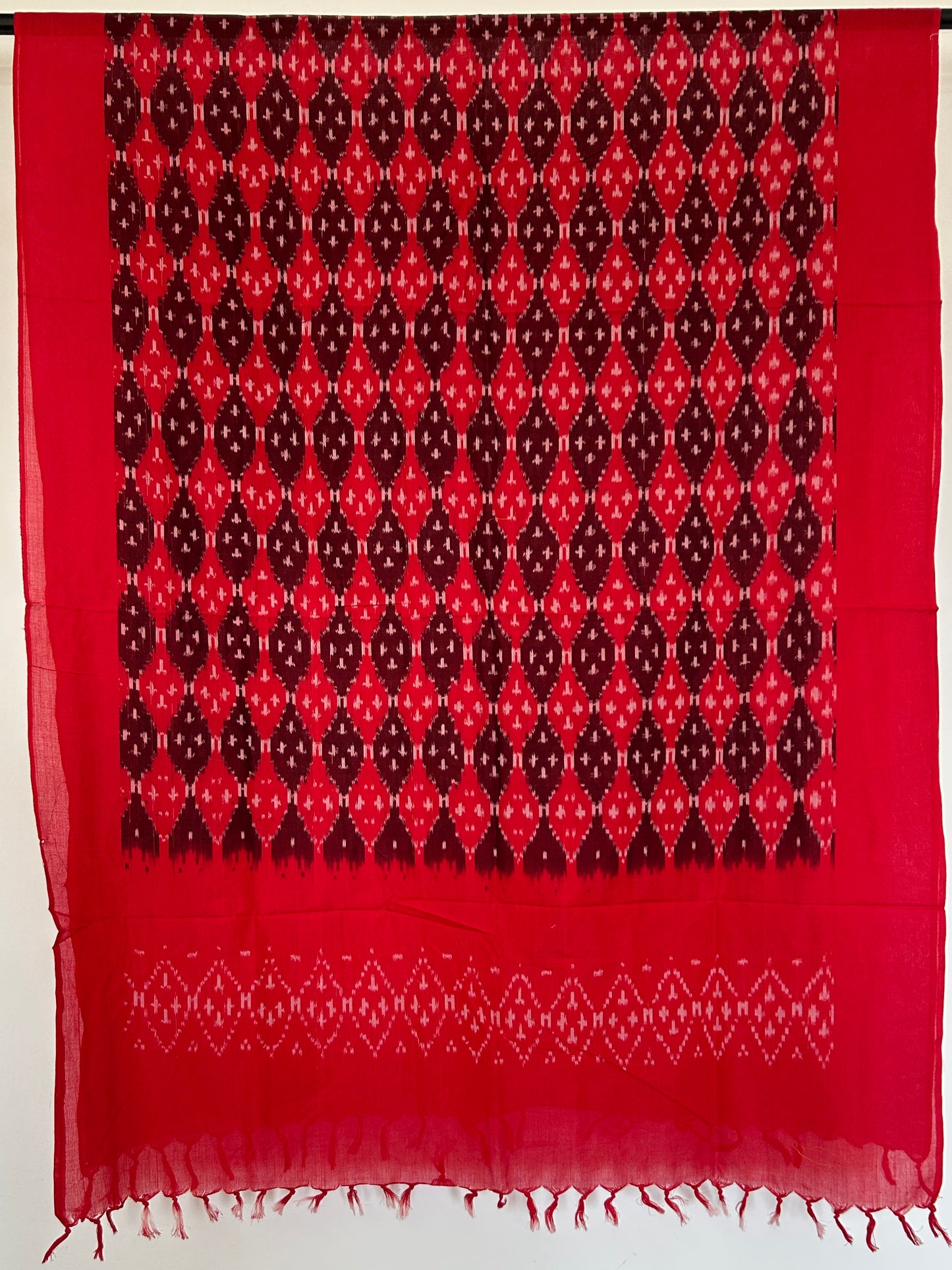 Ikat Mercerized Cotton Dupatta