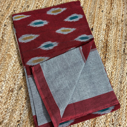 Ikat Double Cot Cotton Bedsheet